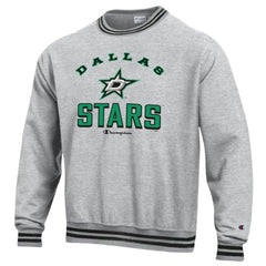 Dallas Stars Champion Reverse Weave Yarn Dye Pullover Sweatshirt - Heather Gray | US 201078172