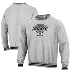 Los Angeles Kings Champion Reverse Weave Yarn Dye Pullover Sweatshirt - Heather Gray | US 201078176