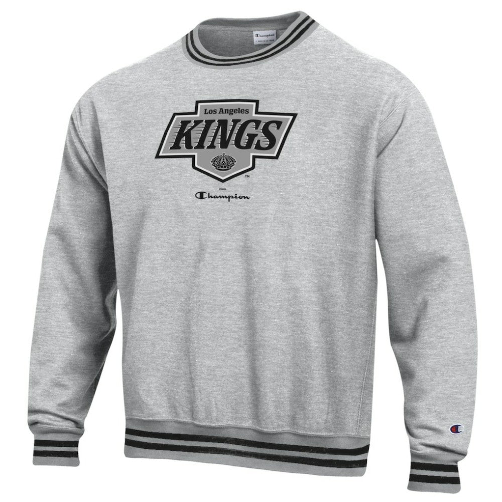 Los Angeles Kings Champion Reverse Weave Yarn Dye Pullover Sweatshirt - Heather Gray | US 201078176