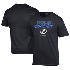 Tampa Bay Lightning Champion Jersey T-Shirt - Black | US 201078190
