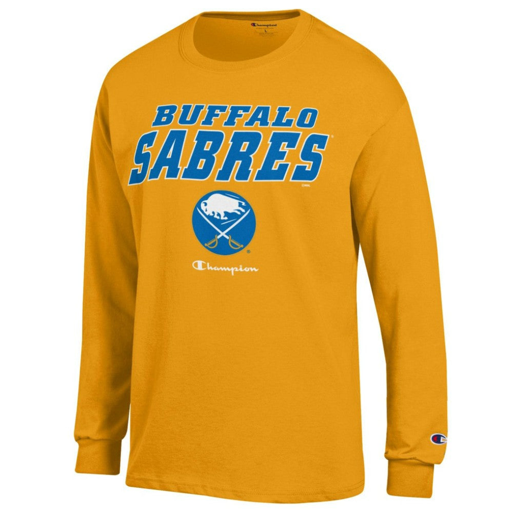 Buffalo Sabres Champion Long-Sleeve Jersey T-Shirt - Gold | US 201078213