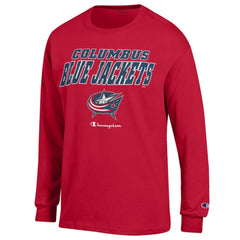 Columbus Blue Jackets Champion Long-Sleeve Jersey T-Shirt - Red | US 201078218