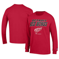 Detroit Red Wings Champion Long-Sleeve Jersey T-Shirt - Red | US 201078220