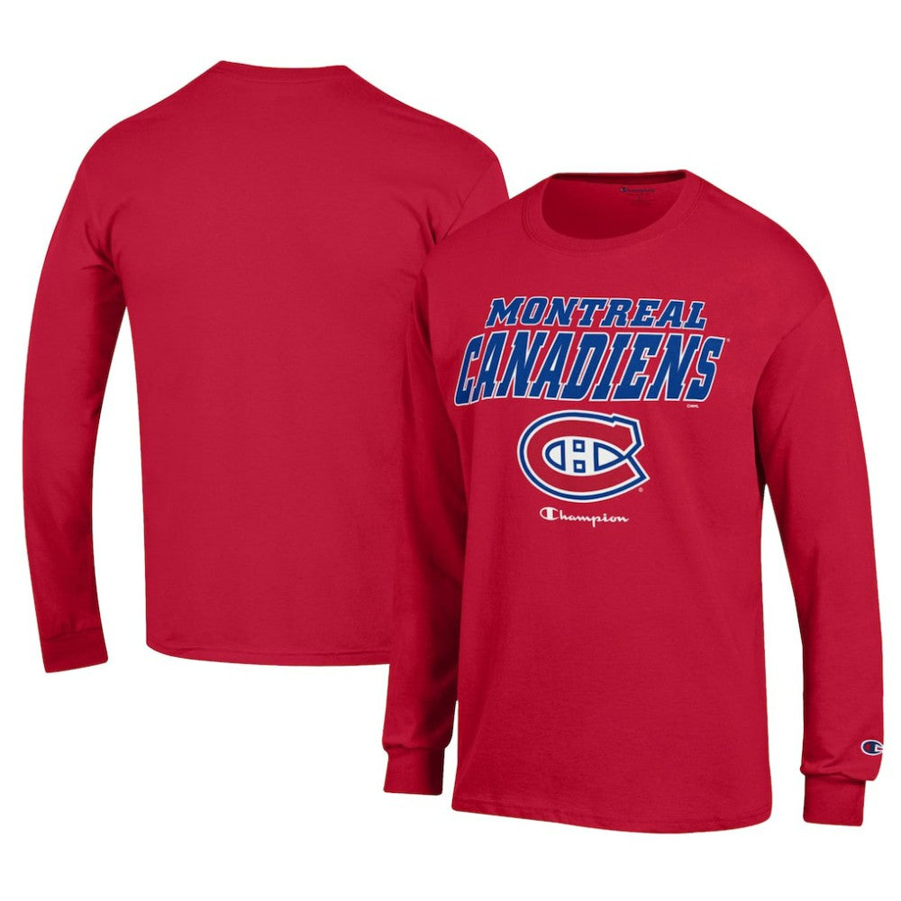 Montreal Canadiens Champion Long-Sleeve Jersey T-Shirt - Red | US 201078223
