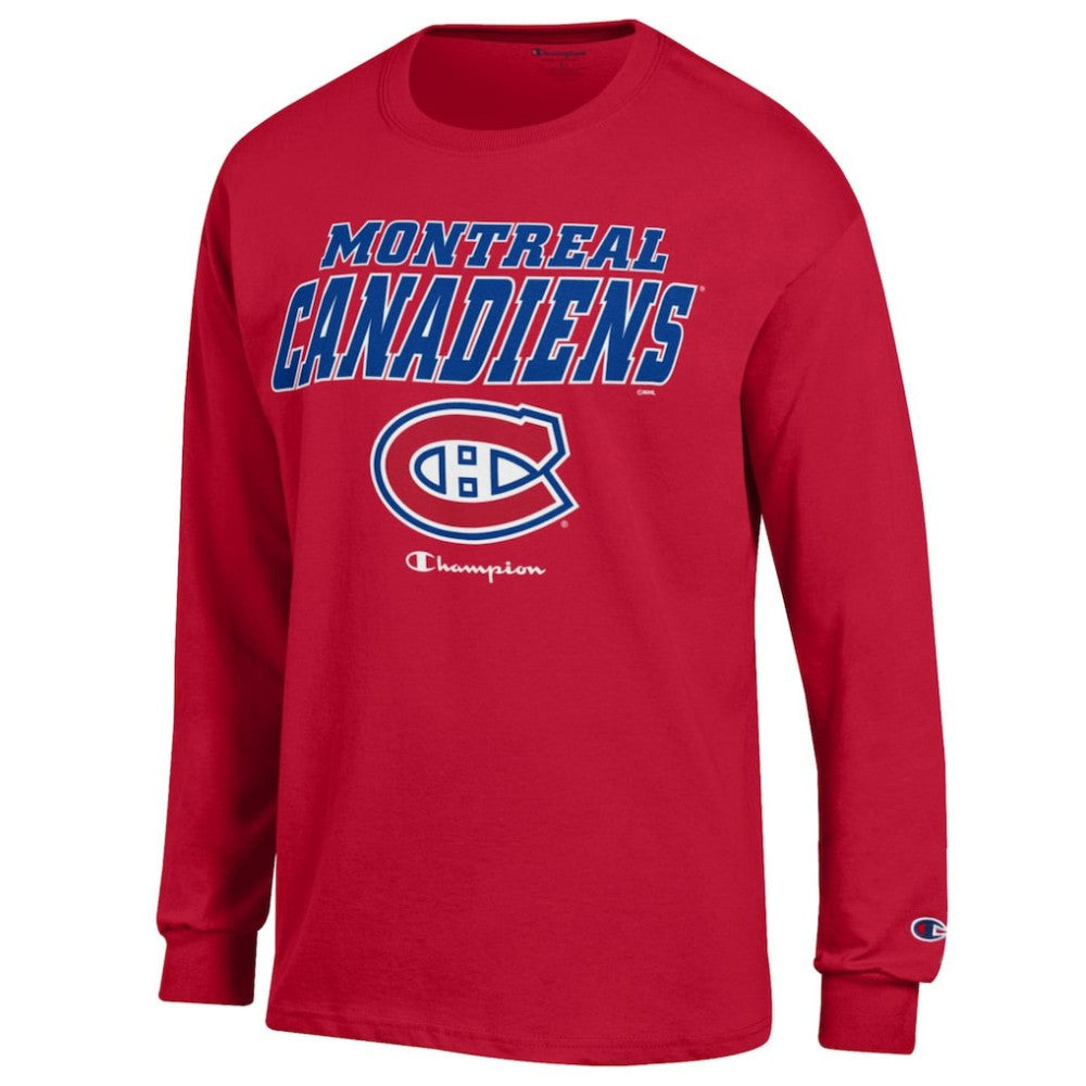Montreal Canadiens Champion Long-Sleeve Jersey T-Shirt - Red | US 201078223