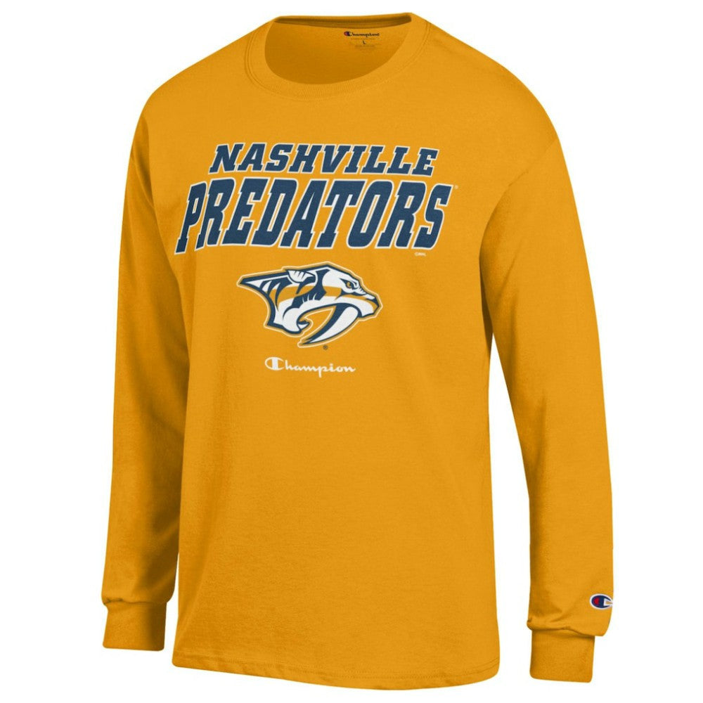 Nashville Predators Champion Long-Sleeve Jersey T-Shirt - Gold | US 201078225
