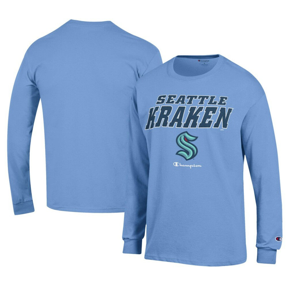 Seattle Kraken Champion Long-Sleeve Jersey T-Shirt - Light Blue | US 201078228