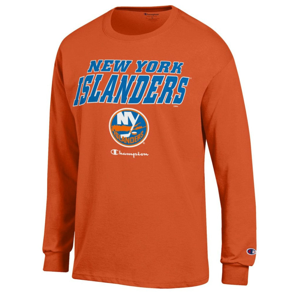 New York Islanders Champion Long-Sleeve Jersey T-Shirt - Orange | US 201078231