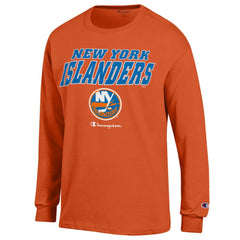 New York Islanders Champion Long-Sleeve Jersey T-Shirt - Orange | US 201078231