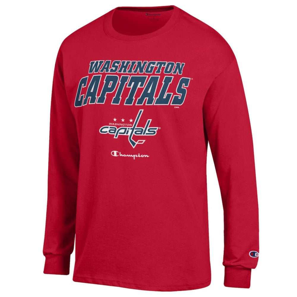 Washington Capitals Champion Long-Sleeve Jersey T-Shirt - Red | US 201078238