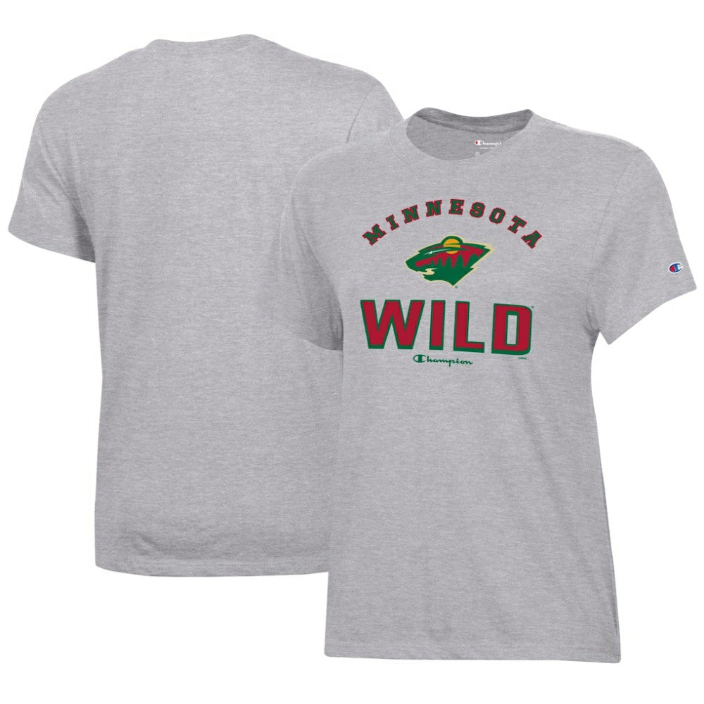 Minnesota Wild Champion Women's Core T-Shirt - Heather Gray | US 201078240