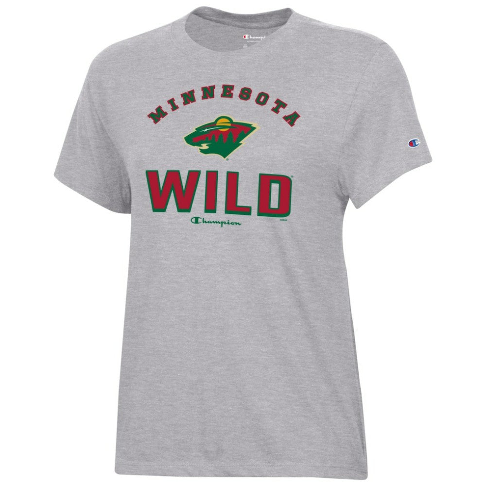 Minnesota Wild Champion Women's Core T-Shirt - Heather Gray | US 201078240