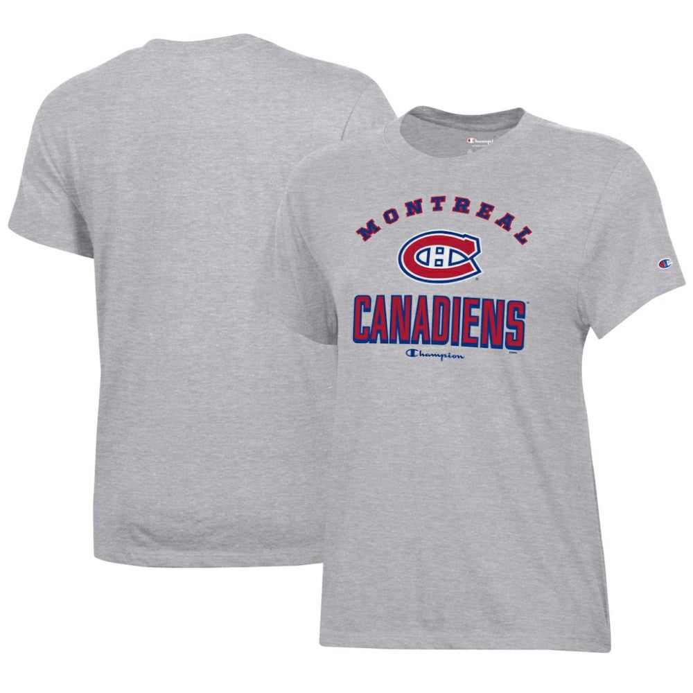 Montreal Canadiens Champion Women's Core T-Shirt - Heather Gray | US 201078241