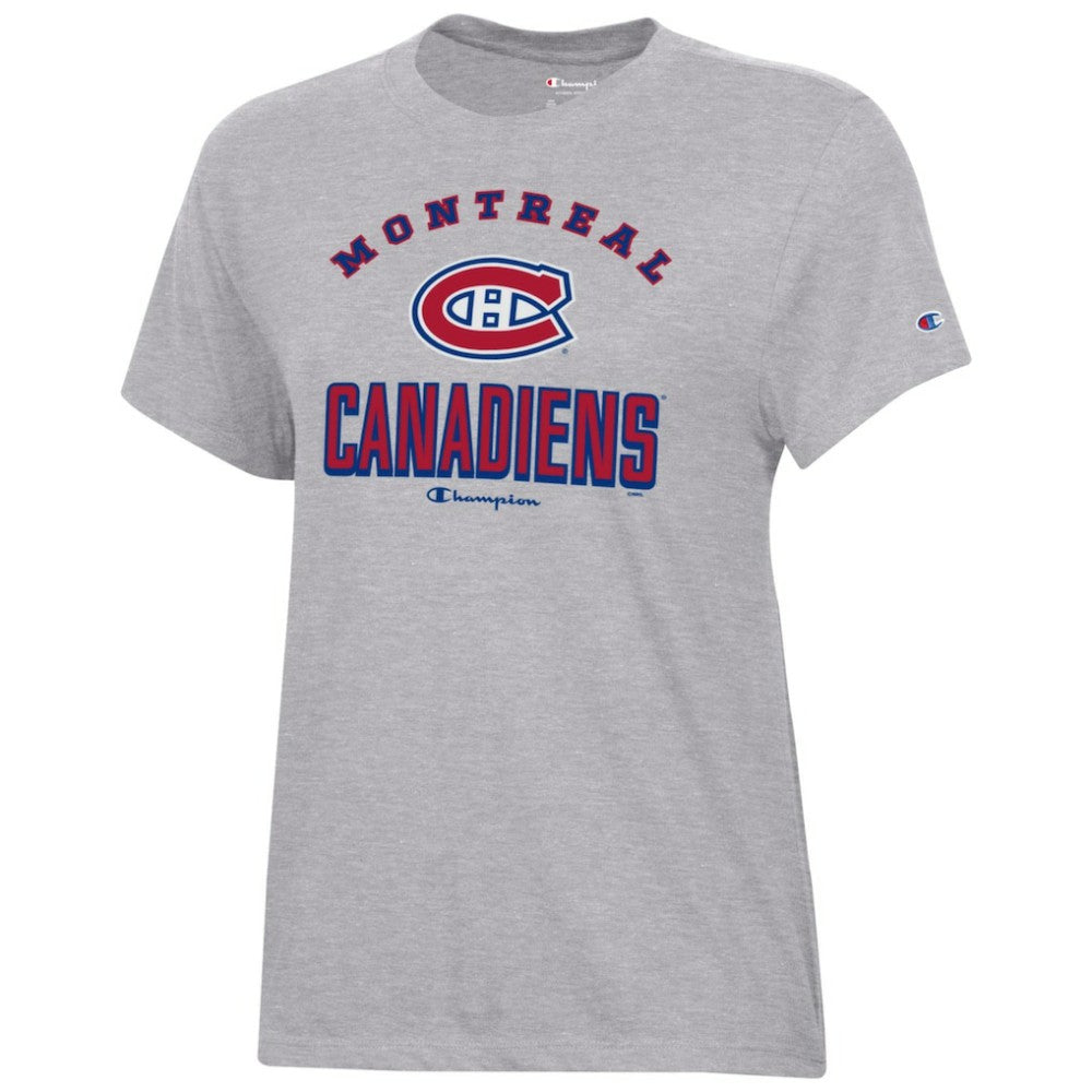 Montreal Canadiens Champion Women's Core T-Shirt - Heather Gray | US 201078241