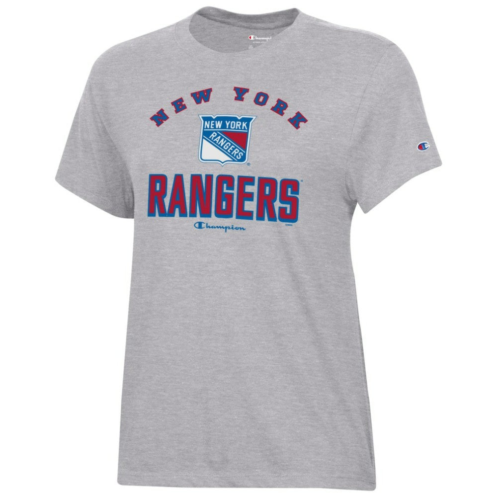 New York Rangers Champion Women's Core T-Shirt - Heather Gray | US 201078246