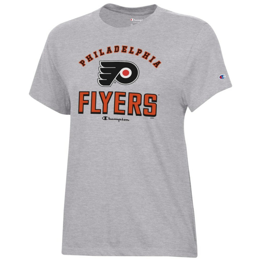 Philadelphia Flyers Champion Women's Core T-Shirt - Heather Gray | US 201078248