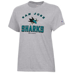 San Jose Sharks Champion Women's Core T-Shirt - Heather Gray | US 201078250