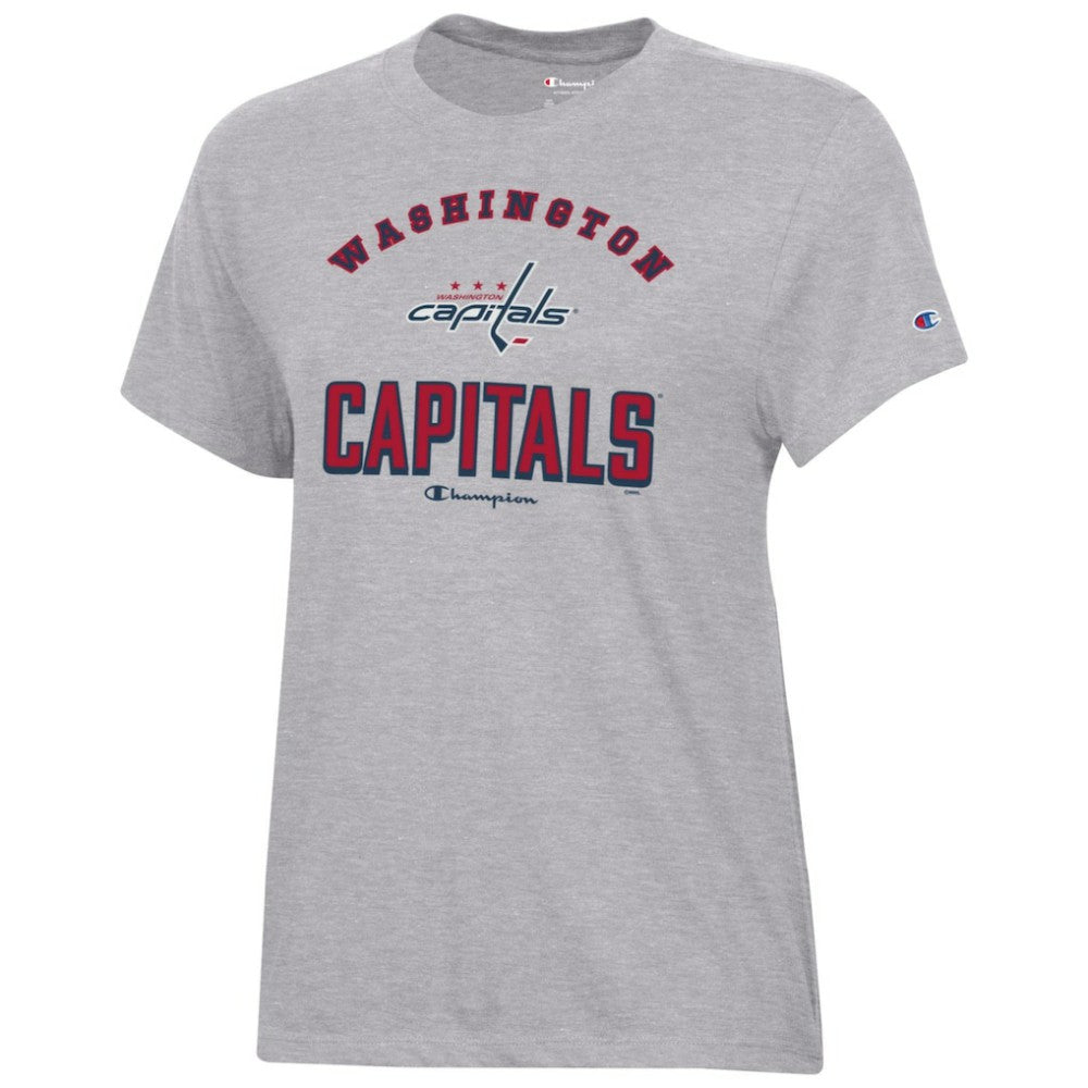 Washington Capitals Champion Women's Core T-Shirt - Heather Gray | US 201078255