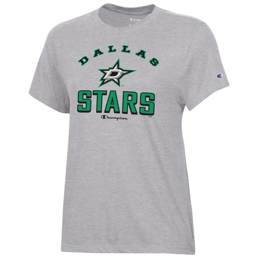 Dallas Stars Champion Women's Core T-Shirt - Heather Gray | US 201078258