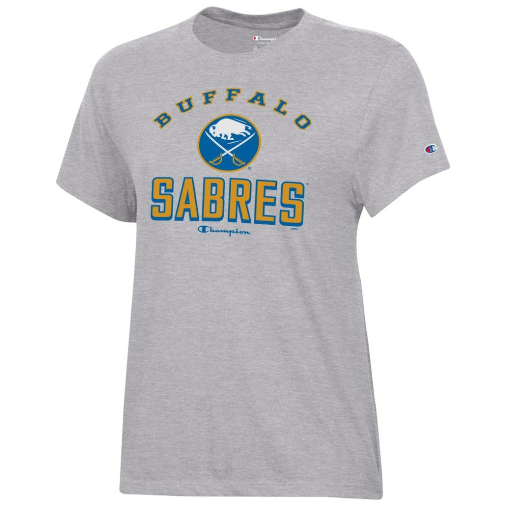 Buffalo Sabres Champion Women's Core T-Shirt - Heather Gray | US 201078265