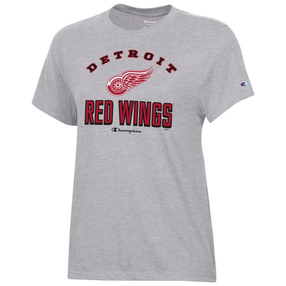 Detroit Red Wings Champion Women's Core T-Shirt - Heather Gray | US 201078267