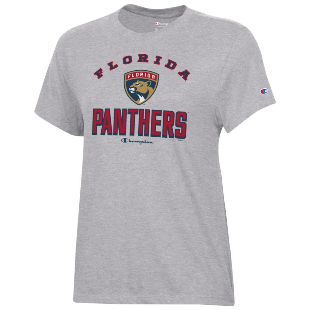 Florida Panthers Champion Women's Core T-Shirt - Heather Gray | US 201078268