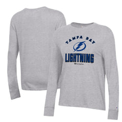Tampa Bay Lightning Champion Women's Core Long Sleeve T-Shirt - Heather Gray | US 201078283