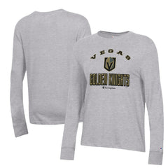 Vegas Golden Knights Champion Women's Core Long Sleeve T-Shirt - Heather Gray | US 201078286