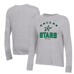 Dallas Stars Champion Women's Core Long Sleeve T-Shirt - Heather Gray | US 201078294