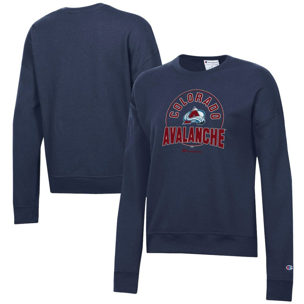 Colorado Avalanche Champion Women's Powerblend Pullover Sweatshirt - Navy | US 201078305