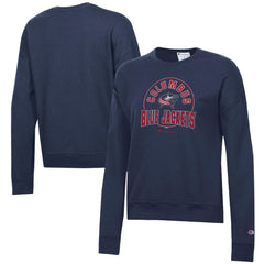 Columbus Blue Jackets Champion Women's Powerblend Pullover Sweatshirt - Navy | US 201078306