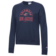Columbus Blue Jackets Champion Women's Powerblend Pullover Sweatshirt - Navy | US 201078306