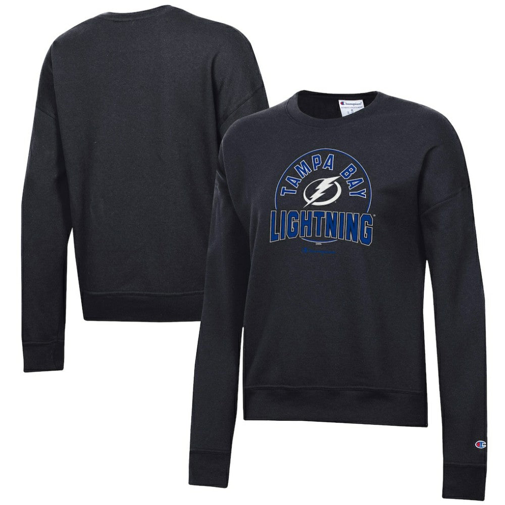 Tampa Bay Lightning Champion Women's Powerblend Pullover Sweatshirt - Black | US 201078314