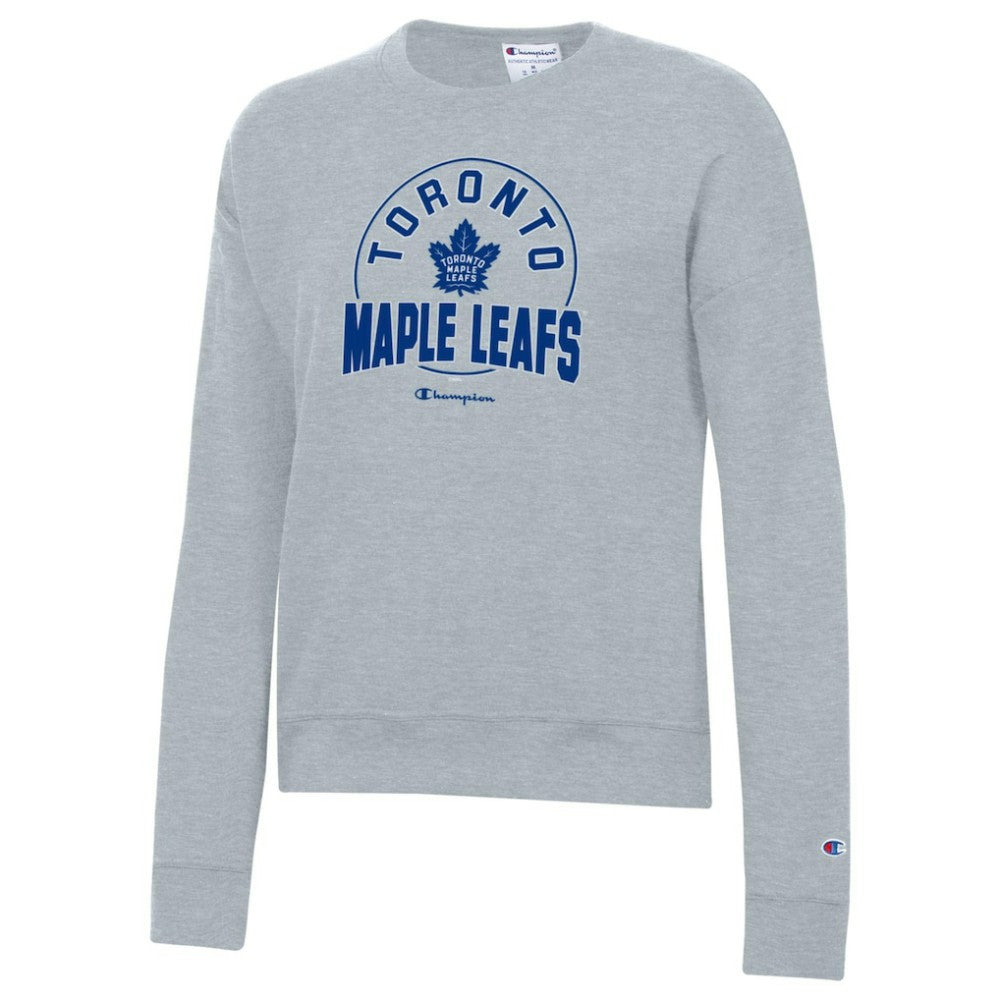 Toronto Maple Leafs Champion Women's Powerblend Pullover Sweatshirt - Gray | US 201078315