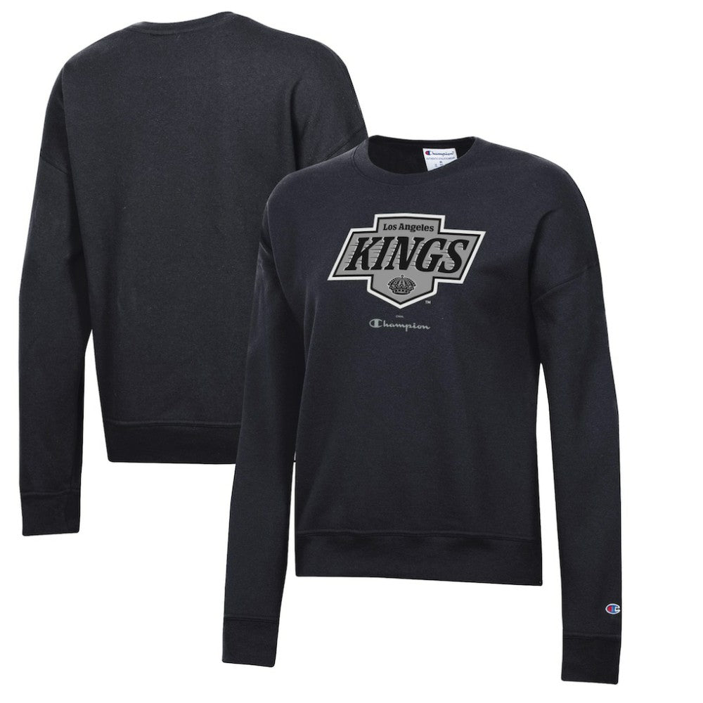 Los Angeles Kings Champion Women's Powerblend Pullover Sweatshirt - Black | US 201078320