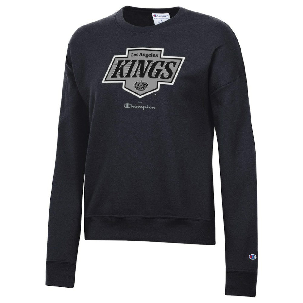 Los Angeles Kings Champion Women's Powerblend Pullover Sweatshirt - Black | US 201078320