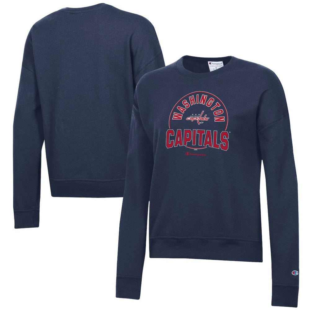 Washington Capitals Champion Women's Powerblend Pullover Sweatshirt - Navy | US 201078321