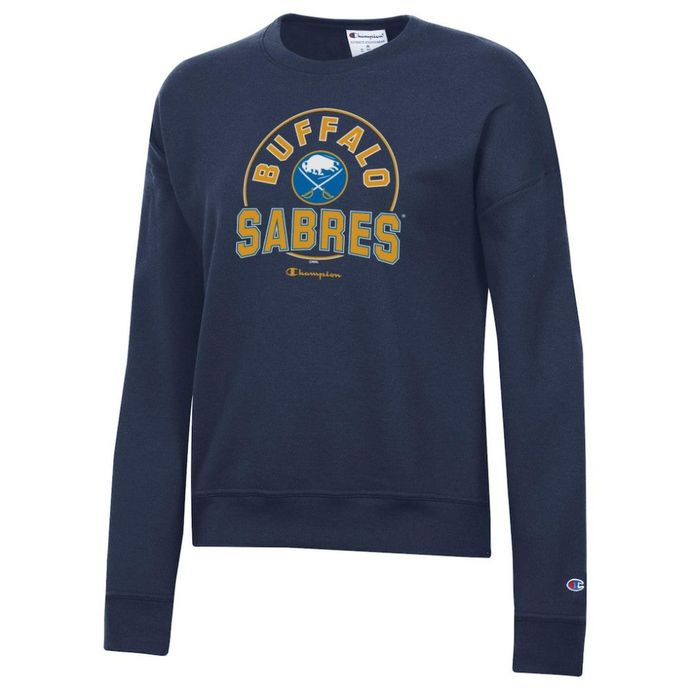 Buffalo Sabres Champion Women's Powerblend Pullover Sweatshirt - Navy | US 201078331