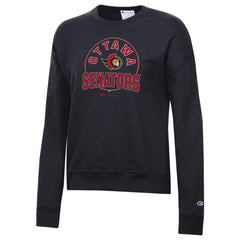 Ottawa Senators Champion Women's Powerblend Pullover Sweatshirt - Black | US 201078332