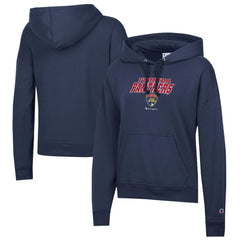 Florida Panthers Champion Women's Powerblend Fleece Pullover Hoodie - Navy | US 201078337