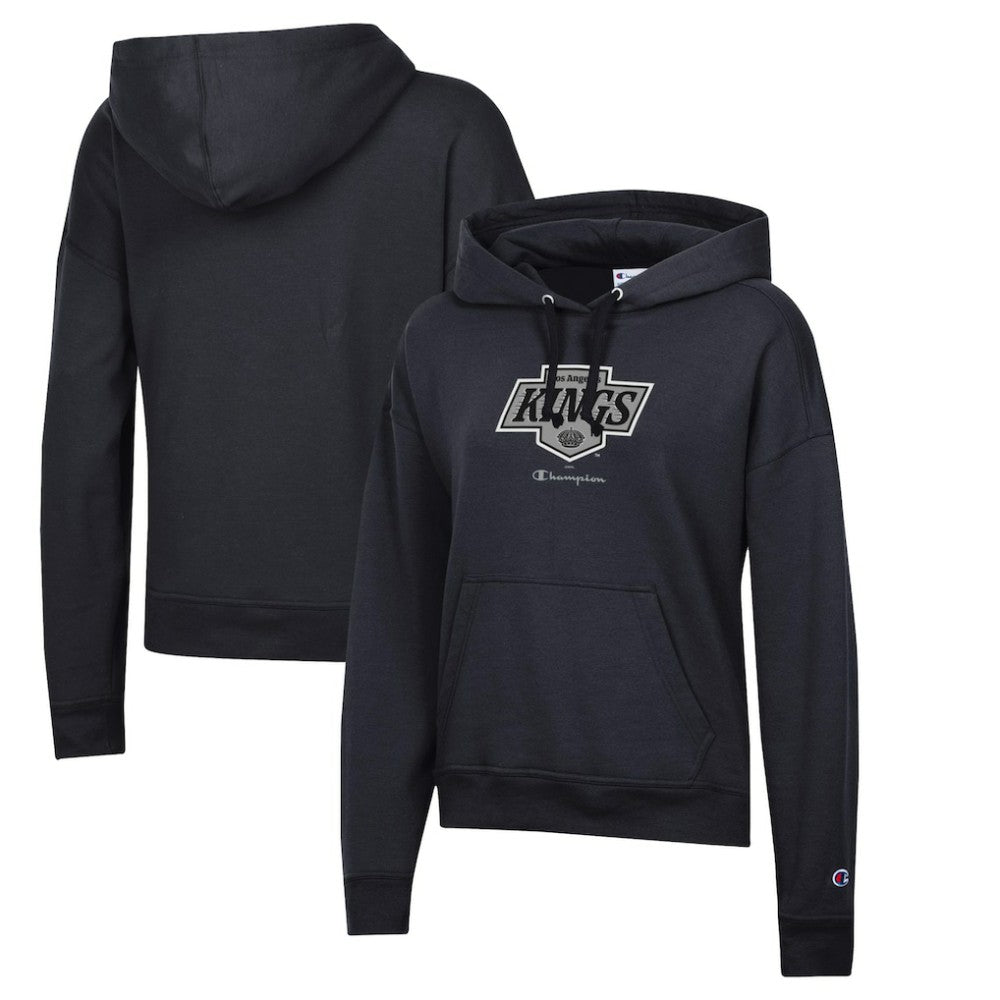 Los Angeles Kings Champion Women's Powerblend Fleece Pullover Hoodie - Black | US 201078338
