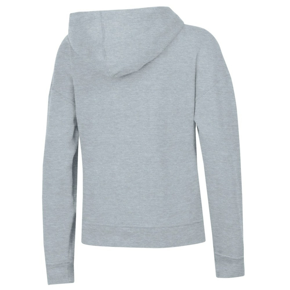 Edmonton Oilers Champion Women's Powerblend Fleece Pullover Hoodie - Gray | US 201078342
