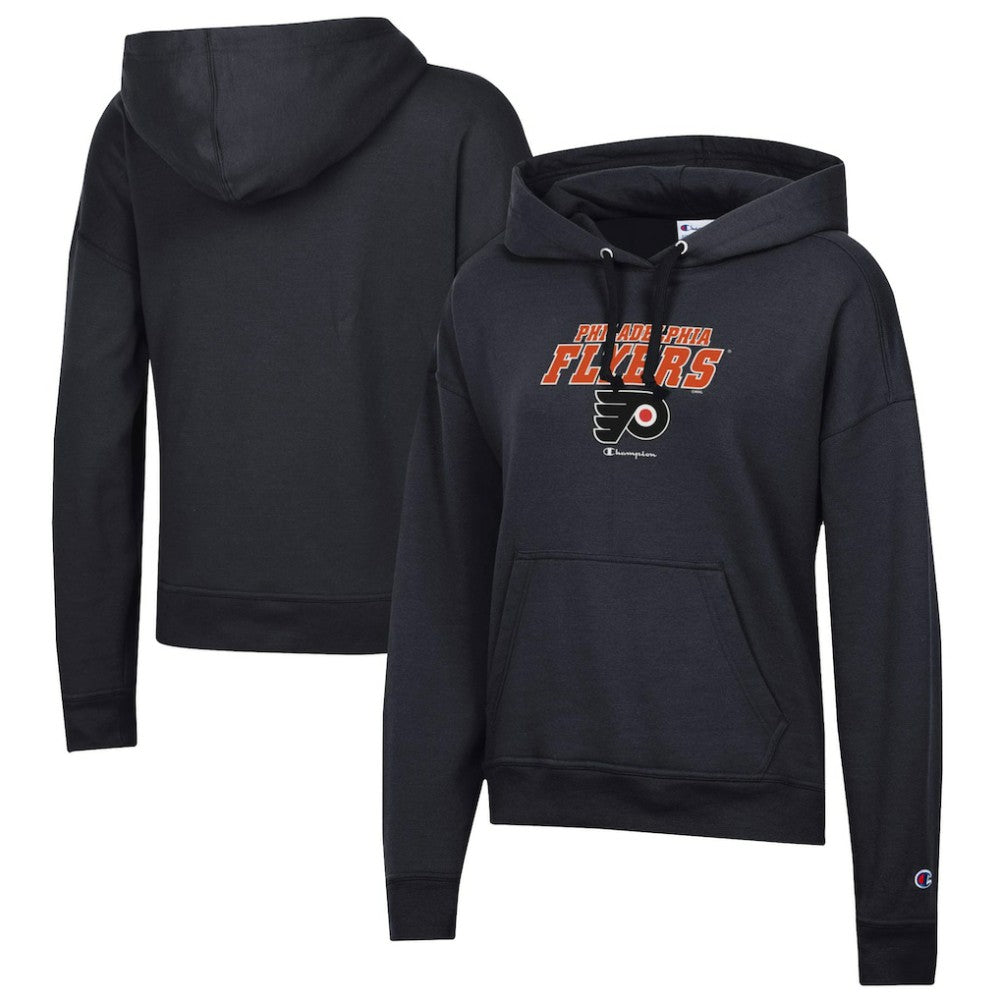 Philadelphia Flyers Champion Women's Powerblend Fleece Pullover Hoodie - Black | US 201078352