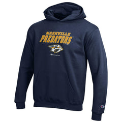 Nashville Predators Champion Youth Eco Powerblend Pullover Hoodie - Navy | US 201078368