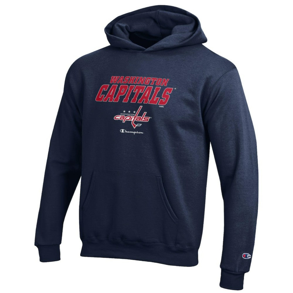 Washington Capitals Champion Youth Eco Powerblend Pullover Hoodie - Navy | US 201078382
