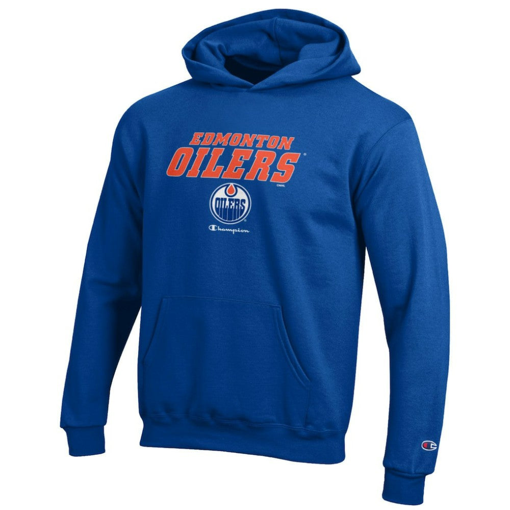 Edmonton Oilers Champion Youth Eco Powerblend Pullover Hoodie - Royal | US 201078391
