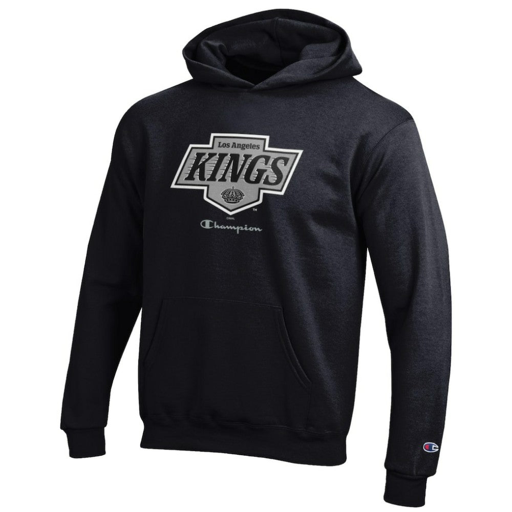 Los Angeles Kings Champion Youth Eco Powerblend Pullover Hoodie - Black | US 201078392