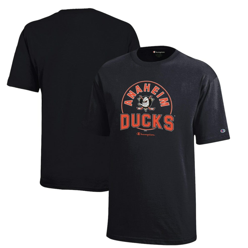 Anaheim Ducks Champion Youth Jersey T-Shirt - Black | US 201078398