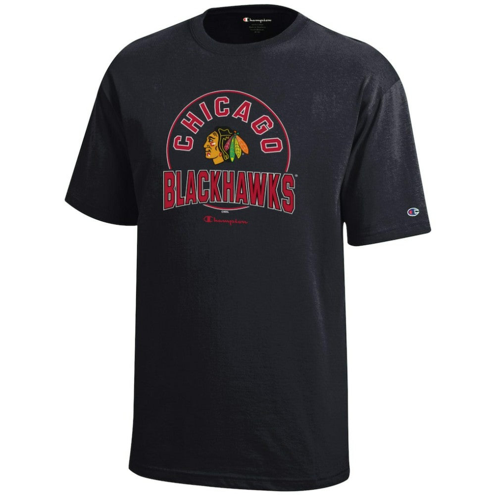 Chicago Blackhawks Champion Youth Jersey T-Shirt - Black | US 201078409