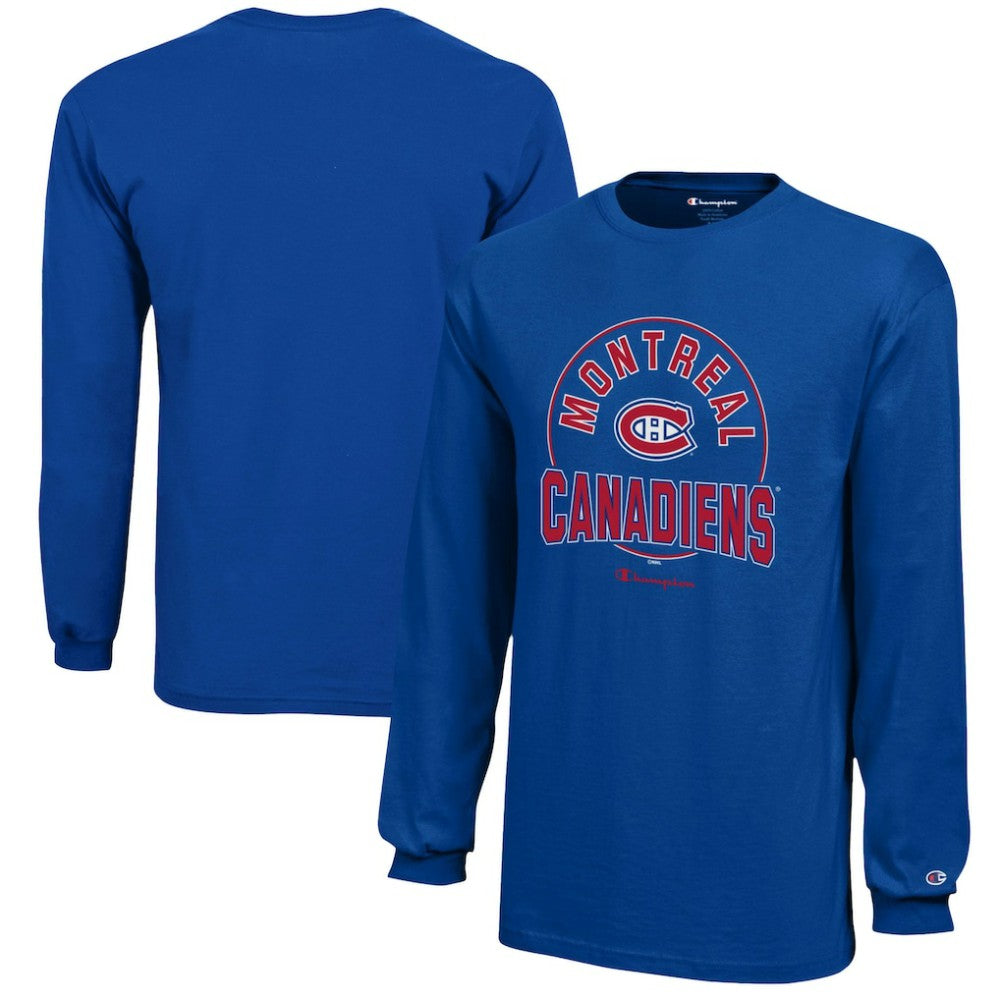 Montreal Canadiens Champion Youth Long-Sleeve Jersey T-Shirt - Royal | US 201078429